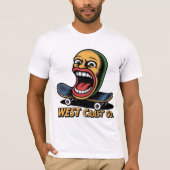 T-shirt West Coast Skateboard Art (Devant)