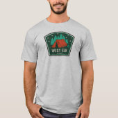 T-shirt West Elk Wilderness Colorado Camping (Devant)