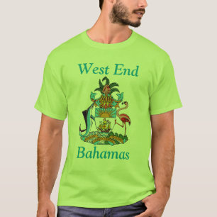 T-shirt West End, Bahamas avec armoiries