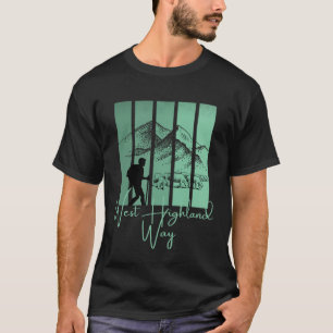 T-shirt West Highland Way Scotland Édimbourg Aberdeen Loch