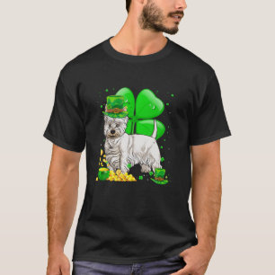 T-shirt West Highland White Terrier Chien Lucky Charm St.