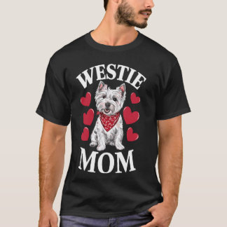 T-shirt West Highland White Terrier Maman, Chien Westie Ma