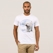 T-shirt West Highland White Terrier Noel (Devant entier)