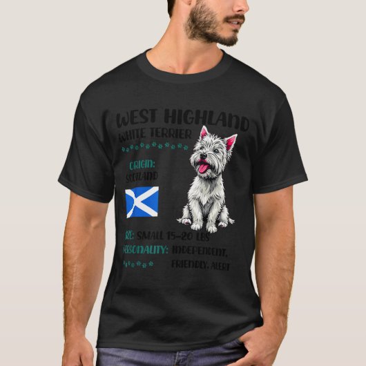 T-shirt West Highland White Terrier Origin Funny Westie Do (Devant)