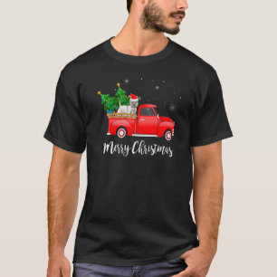 T-shirt West Highland White Terrier Red Truck Christmas Tr