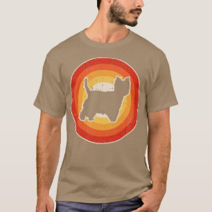 T-shirt West Highland White Terrier Sunset Retro for Men W