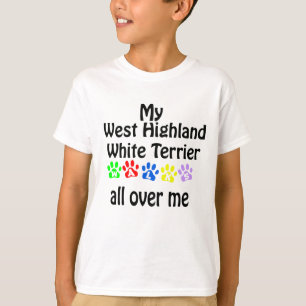 T-shirt West Highland White Terrier Walks Design