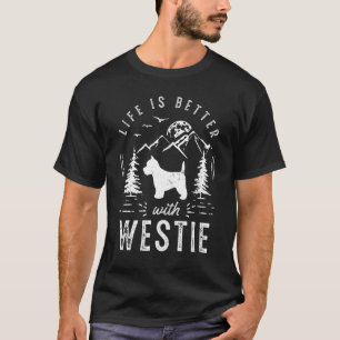 T-shirt West Highland White Terrier Wesit Life Better Mom