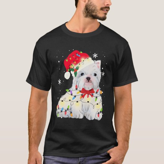 T-shirt West Highland White Terrier Westig Chien blanc Noë (Devant)