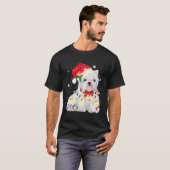 T-shirt West Highland White Terrier Westig Chien blanc Noë (Devant entier)