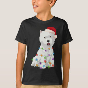 T-shirt West Highland White Terrier Westin Christmas Light