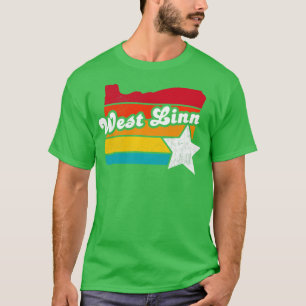 T-shirt West Linn Oregon Vintage Souvenir désorganisé 2