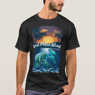 T-shirt West Palm Beach Florida Manatees Vacances Souvenir