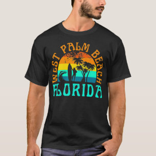 T-shirt West Palm Beach Floride Surfing Beach Ocean Waves