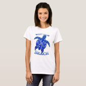 T-shirt West Palm Beach Floride Vacances Tortue Tribale (Devant entier)