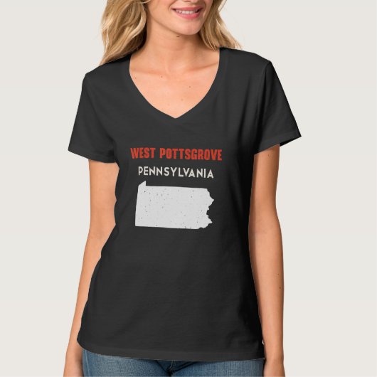 T-shirt West Pottsgrove Pennsylvania USA State America Tra (Devant)