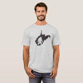 T-shirt West Virginia State Bigfoot (Devant entier)