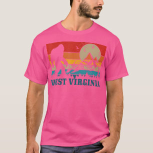T-shirt West Virginia Washington Bigfoot Vintage Mountain