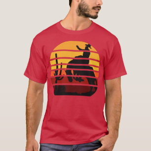 T-shirt Western Bucse Horse Cowboy coucher de soleil Vinta