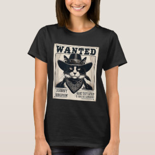 T-shirt Western Cat Cowboy Muchshot Recherché