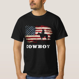 T-shirt Western Country Men Rodeo Southern Retro Cowboy