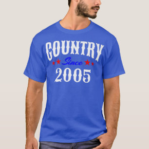 T-shirt Western Country Music 17 Year Old Born In 2005 17t