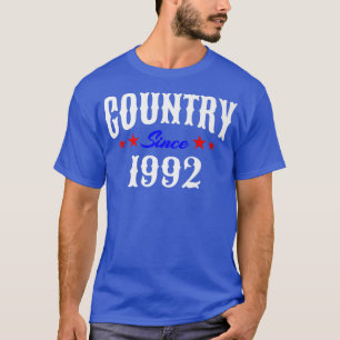 T-shirt Western Country Music 30 Year Old Né en 1992 30t