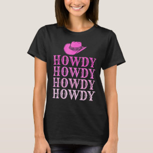T-shirt Western Country Southern Girl Howdy Rodeo rose Wo