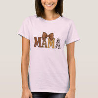 T-shirt Western Cow Print Maman
