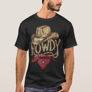 T-shirt Western Cowboy fête d'anniversaire Howdy Cowboy