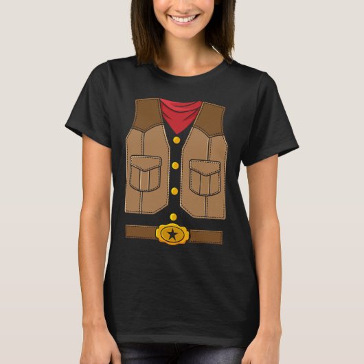 T-shirt Western Cowboy Halloween Garçons Enfants (Devant)