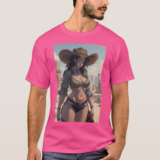 T-shirt Western Girl Active (Devant)