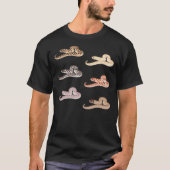 T-shirt Western Hognose Pattern, Morphs Normal, Albino (Devant)