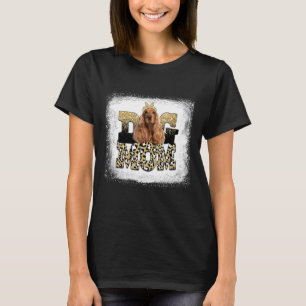 T-shirt Western Leopard Anglais Cocker Espaniel Maman Mère