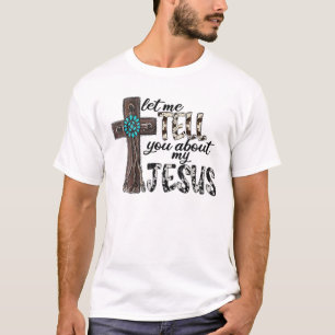 T-shirt Western Leopard Laissez-Moi Vous Parler De Mon Jés