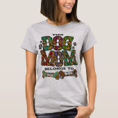 T-shirt Western Leopard Patch Motif Chien Maman Animal Ani (Devant)