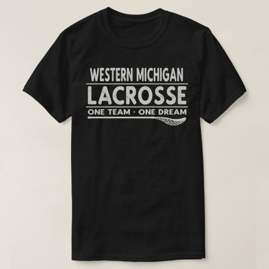 T-shirt Western Michigan Lacrosse One Team One Dream (Design devant)