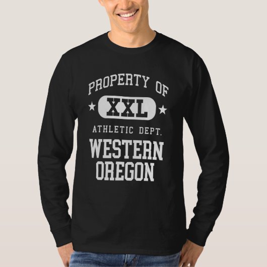 T-shirt Western Oregon XXL Athletic School Property (Devant)