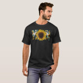 T-shirt Western Pays Texas Maman Grotte de vache Tournesol (Devant entier)