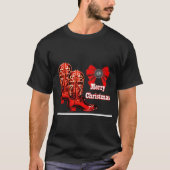 T-shirt Western Red Cowboy Boots And Bows Holiday (Devant)