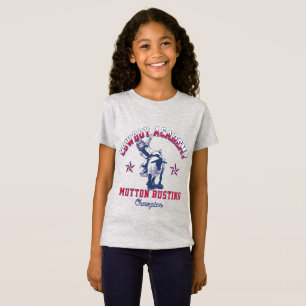 T-Shirt Western Rodeo Cowboy Academy Mutton Bust Kids