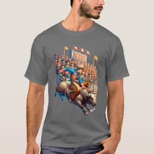 T-shirt Western Rodeo Cowboy Bull Riding Custom