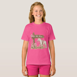 T-shirt Western Rose Floral Wild West Horse