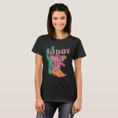 T-shirt Western Texas Giddy Up Cowboy Boots Cactus (Devant entier)