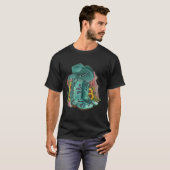 T-shirt Western Turquoise Cowboy Boots Hat And Sunflowers  (Devant entier)