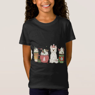 T-Shirt Westie Café Latte hiver Noël Chien Maman Fête