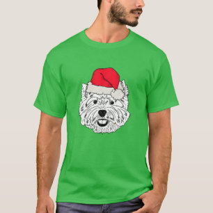 T-shirt Westie Christmas Funny Anniversaire Cadeaux Amoure