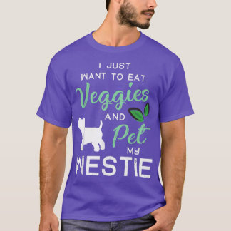 T-shirt Westie Funny Vegan Propriétaire Amoureux des chien