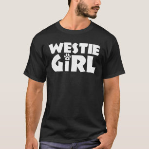 T-shirt Westie Girl Funny Pet West Highland White Terrier