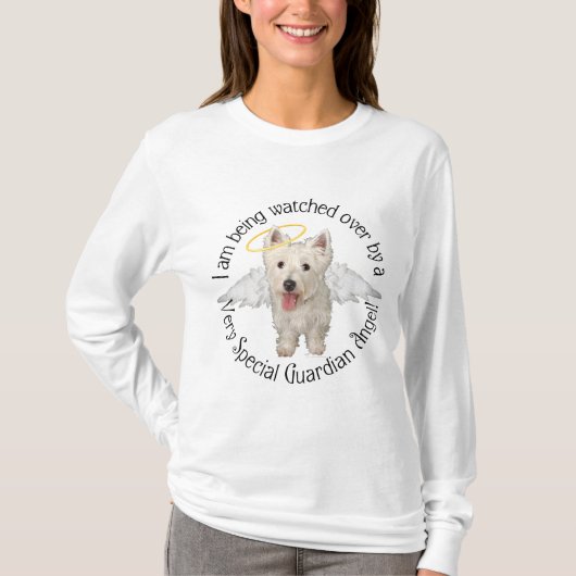 T-shirt Westie Guardian Angel (Devant)